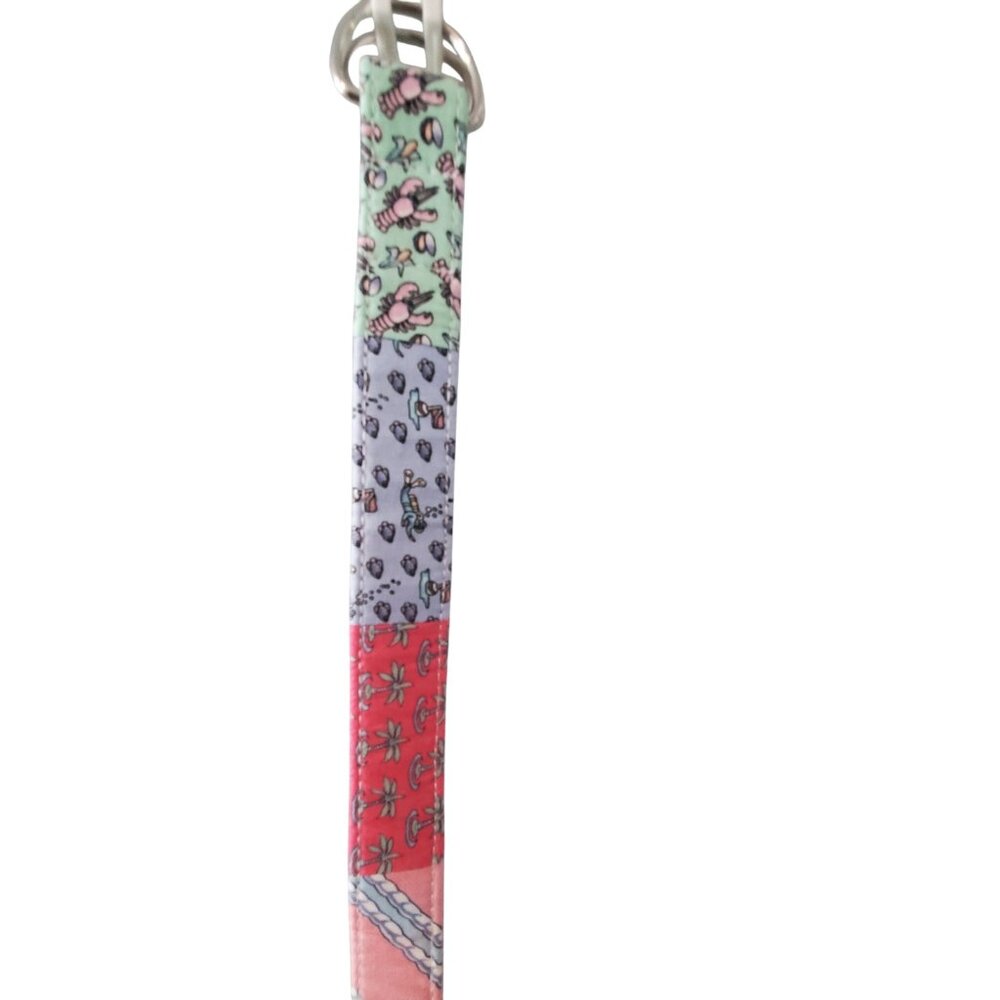 Vineyard Vines belt youth Large patchwork Classic D-ring ribbon nautical